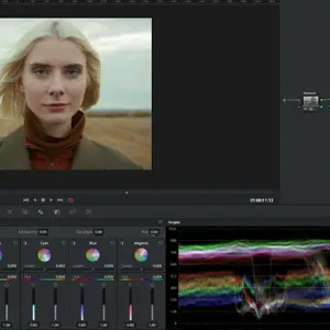 Video editing software screen